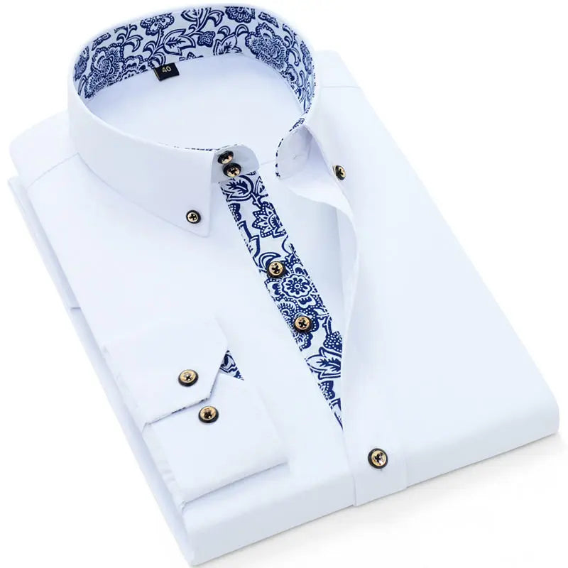 Gabriel™ | Camisa con cuello estampado