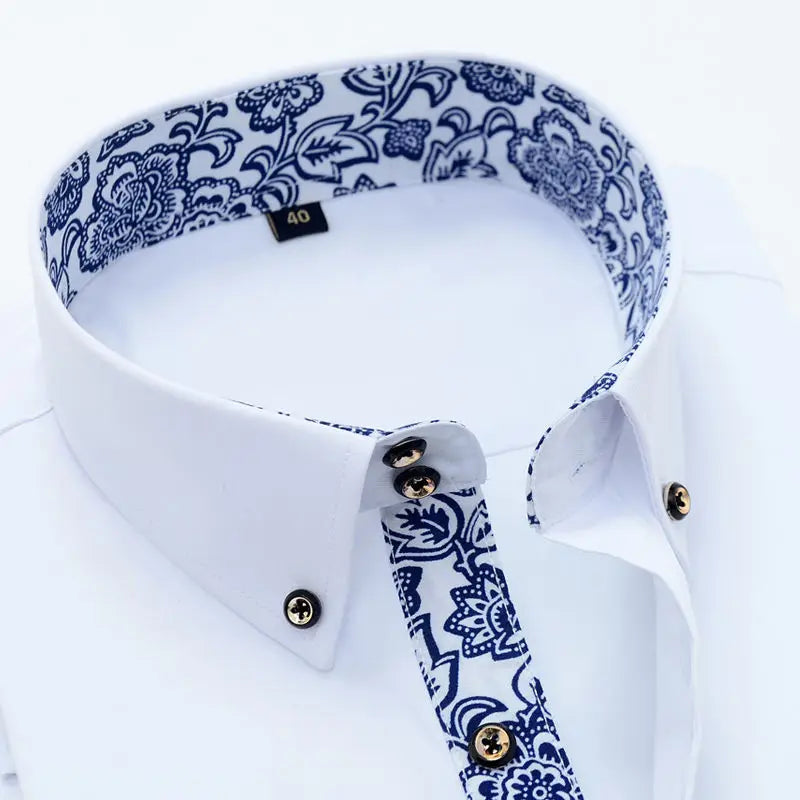 Gabriel™ | Camisa con cuello estampado