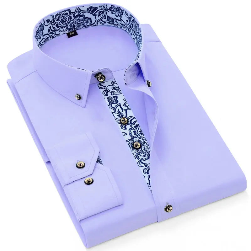 Gabriel™ | Camisa con cuello estampado