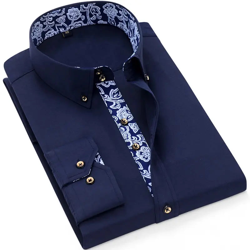 Gabriel™ | Camisa con cuello estampado