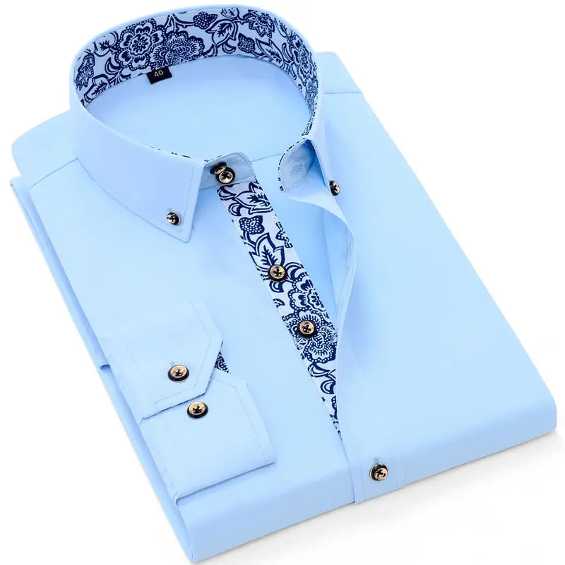 Gabriel™ | Camisa con cuello estampado