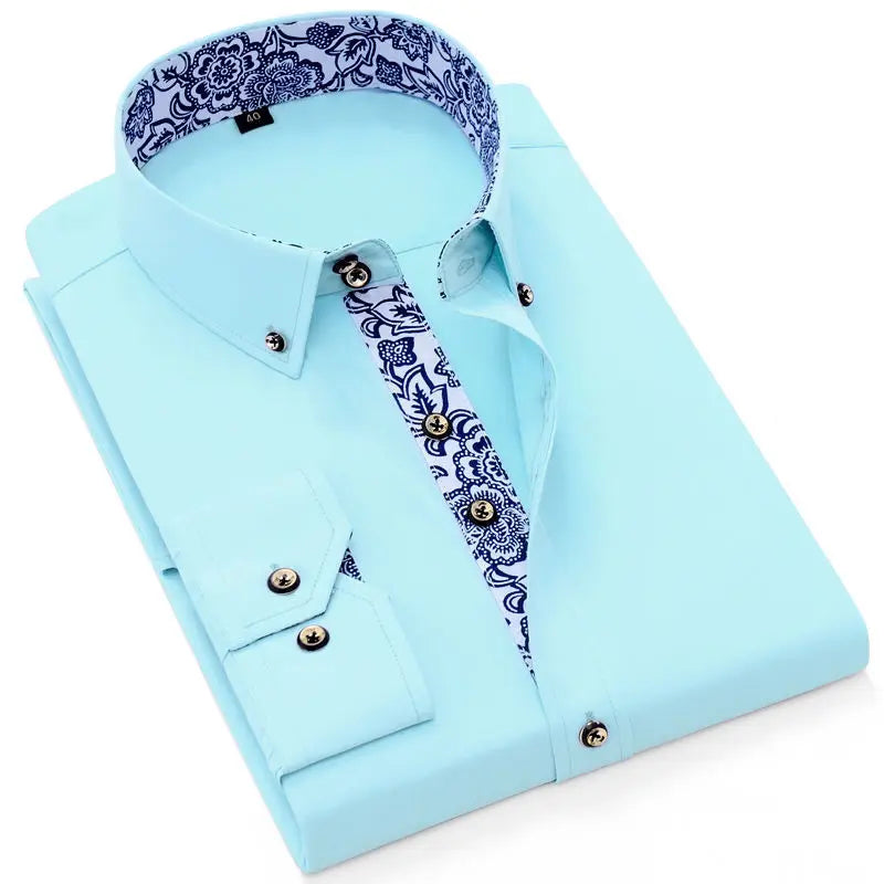 Gabriel™ | Camisa con cuello estampado