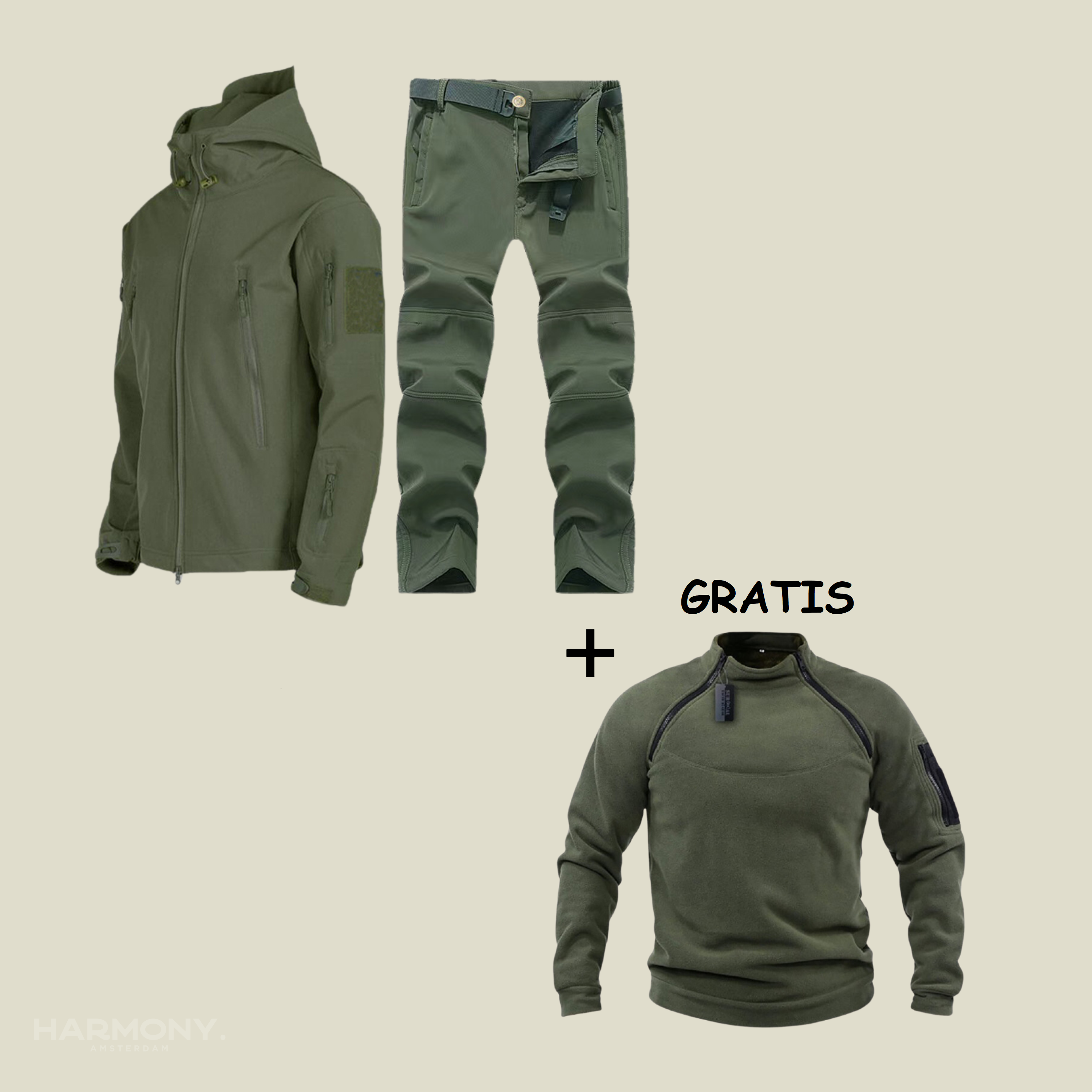 Jorge | Conjunto Militar Impermeable + Jersey Gratis