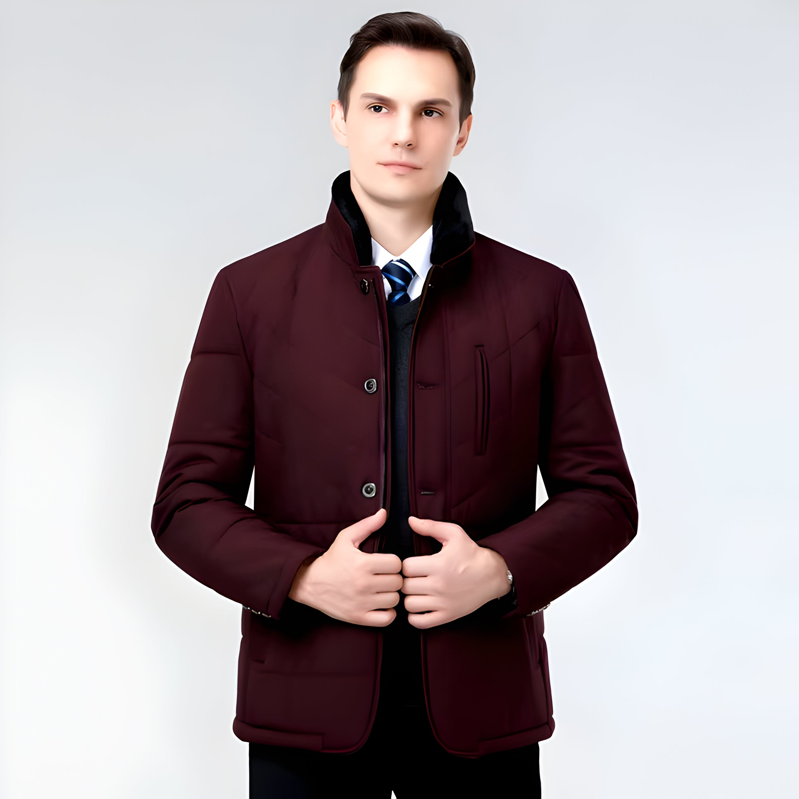 Cruz | Chaqueta de Invierno con Cuello Alto