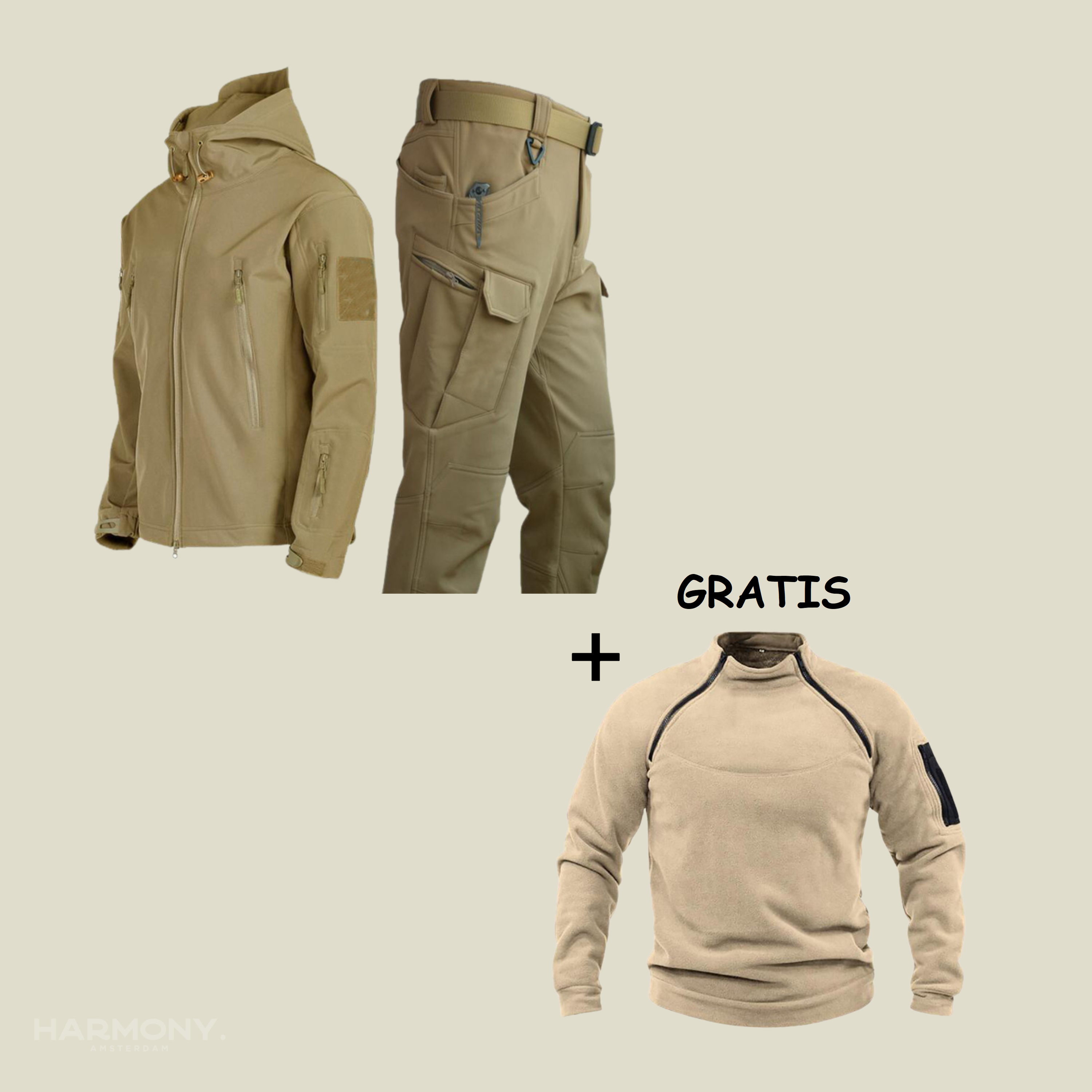 Jorge | Conjunto Militar Impermeable + Jersey Gratis