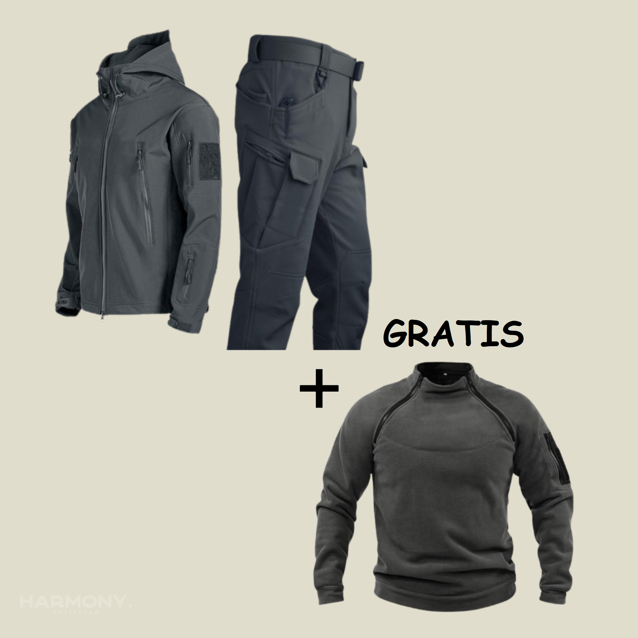 Jorge | Conjunto Militar Impermeable + Jersey Gratis